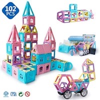 Magnetic Castle Blocks Preschool Magnet Toys Set 