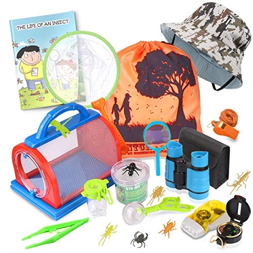 Childrens Bug Insect Keeper & Viewer Magnifier & Tweezers Educational Outdoors 