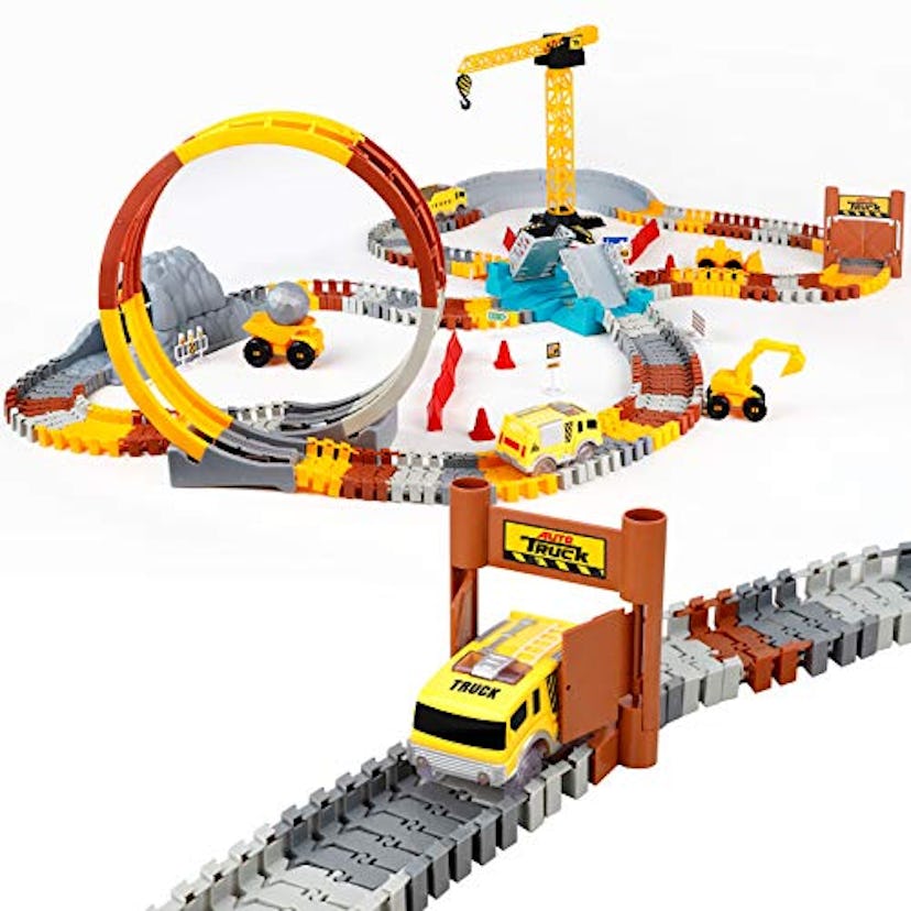 Construction Themed Race Car Set