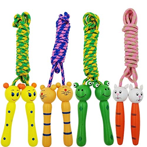 Play Day Jump Rope Colorful Kids Safe Jump Rope 84" 7 FEET Long Easy Grip 