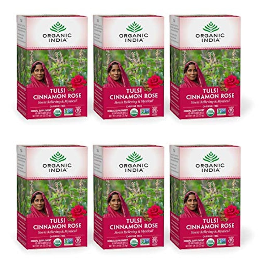 Organic India Tulsi Cinnamon Rose Herbal...