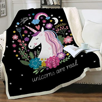 Sleepwish Unicorn Throw Blanket