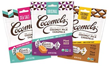 Cocomels Coconut Milk Caramels, Original, Sea Salt, and Coconut Sugar Organic Vegan Candies