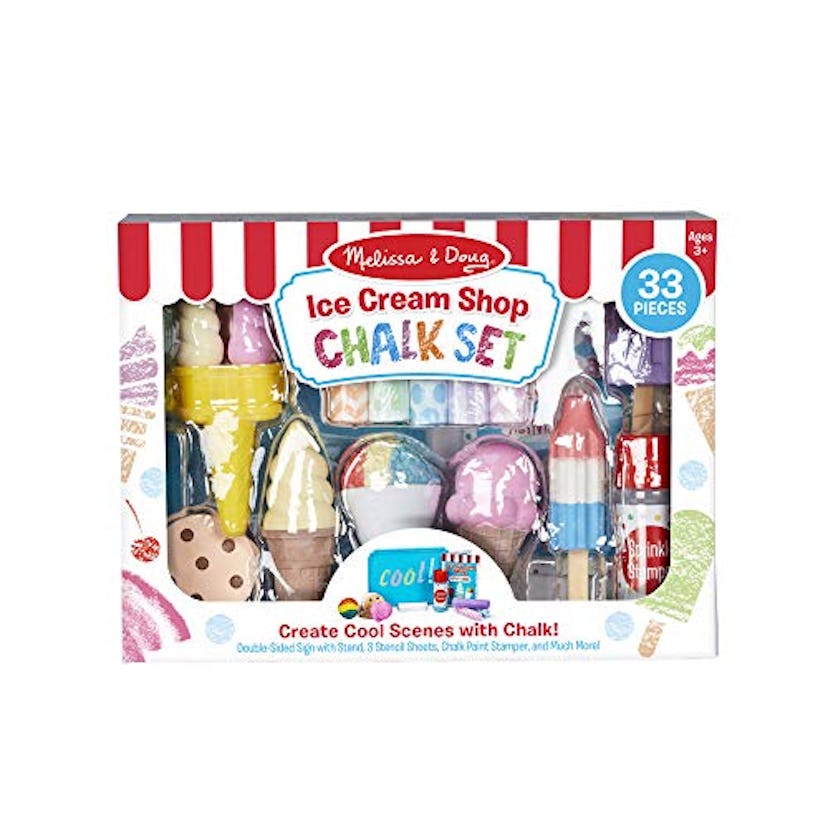 Melissa & Doug Ice Cream Shop Chalk Set - 33 Pieces