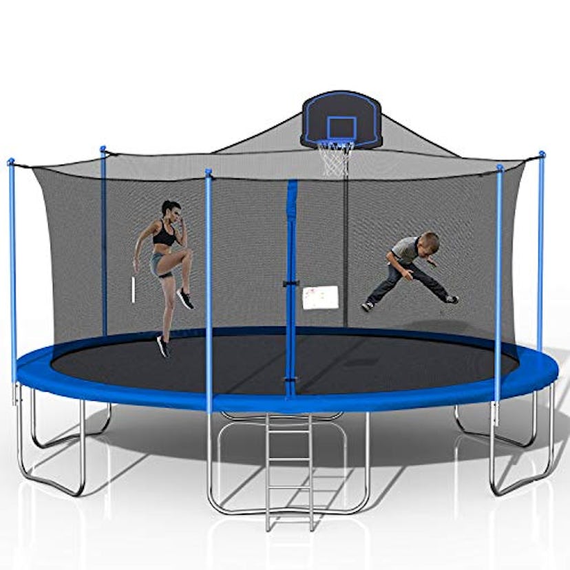 HABITRIO 16-Foot Trampoline with Enclosure Net