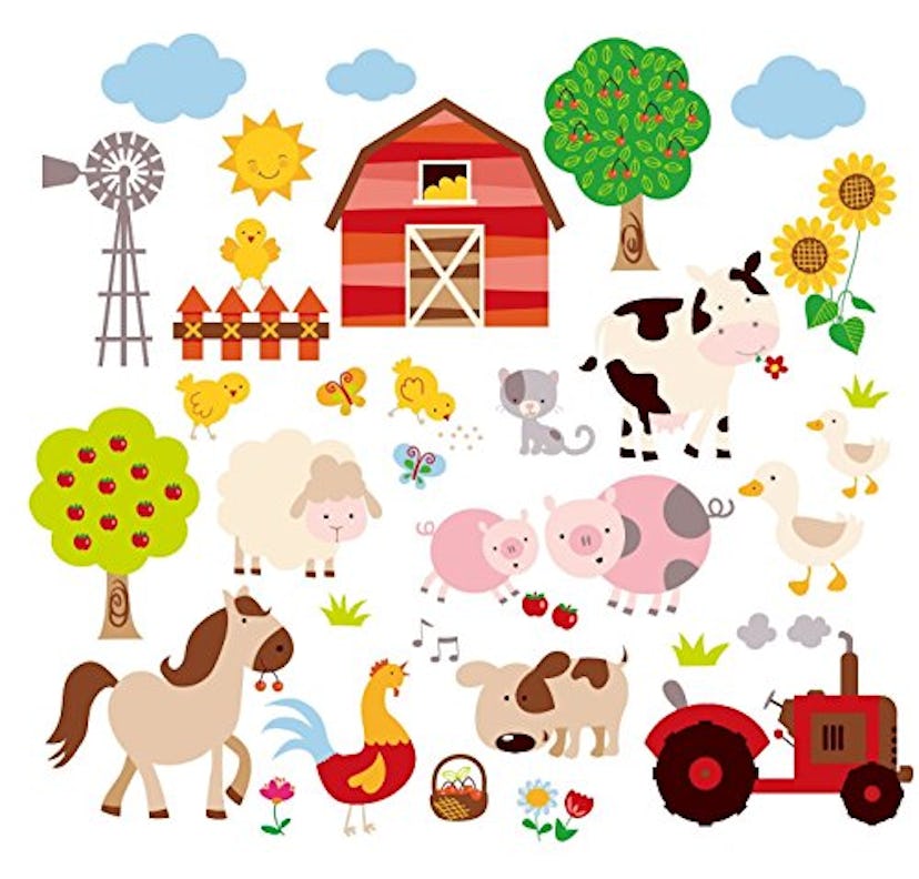 Cherry Creek Farm Friends Peel & Stick Wall Art