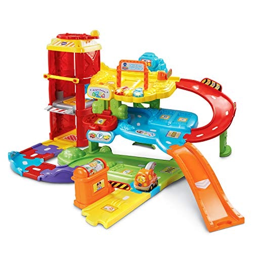 toy car garage with ramps