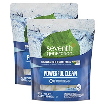 Seventh Generation Fragrance Free Dishwasher Detergent Pack