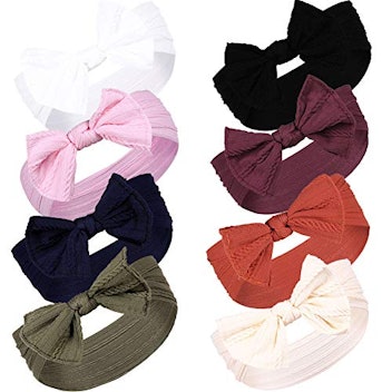 Gacimy 8 Piece Baby Girl Headbands and Bows