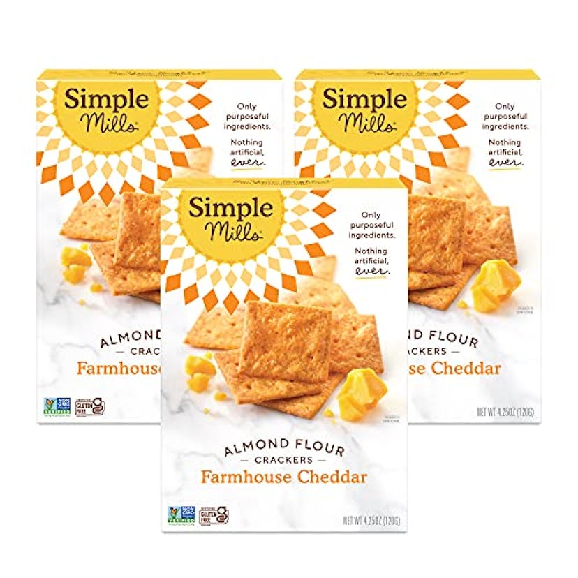 Simple Mills Almond Flour Cheddar Crackers (3-pack)