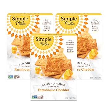 Simple Mills Almond Flour Cheddar Crackers (3-pack)