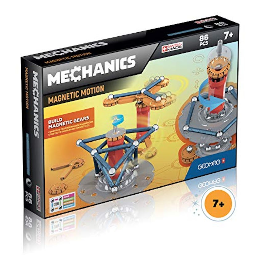 Geomag - MECHANICS - 86-Piece Building Set with Magnetic Motion