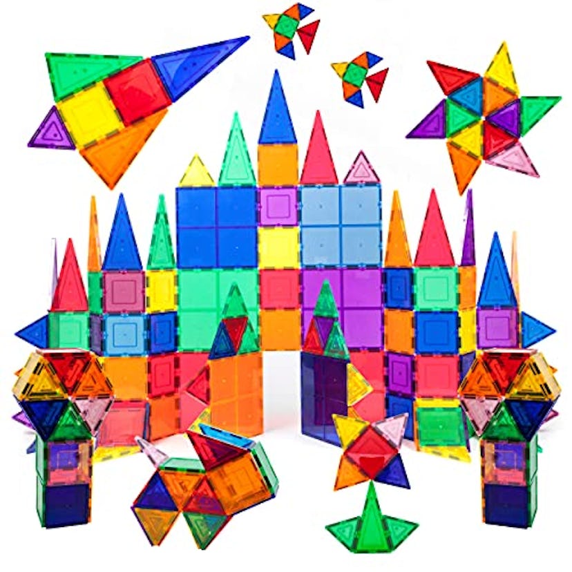 PicassoTiles 100-Piece Magnetic Tile Set