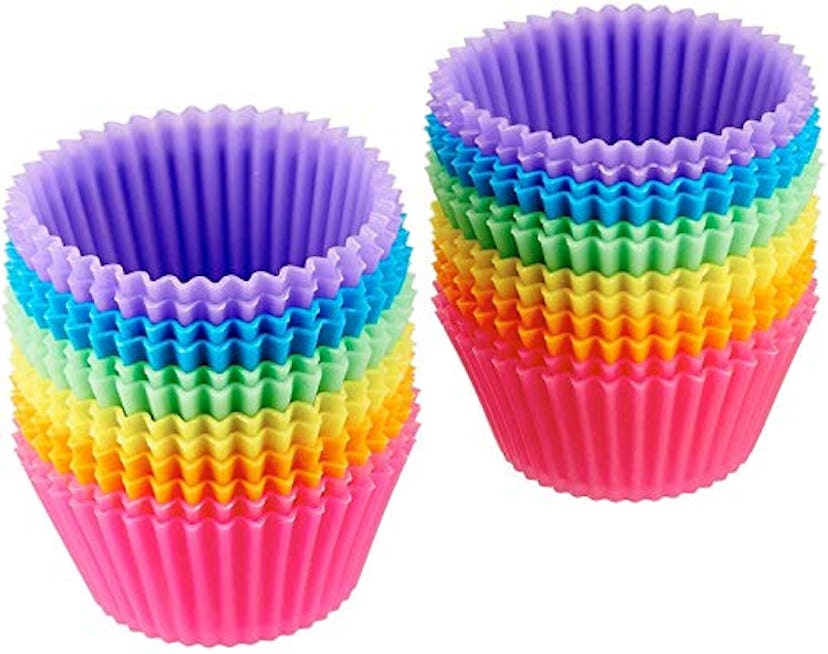 AmazonBasics Reusable Silicone Baking Cups (24-Pack)