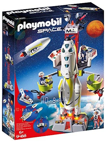 Playmobil Mission Rocket Ship Toy with Launch Site