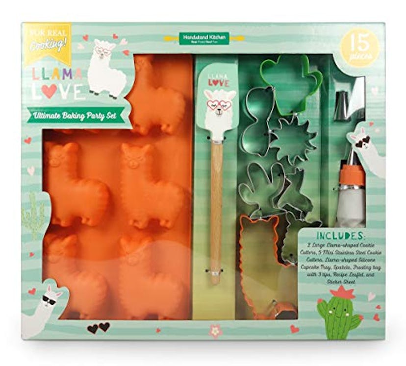 Handstand Kitchen Llama Love 15-piece Ultimate Baking Party