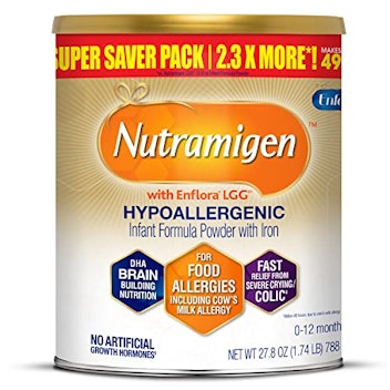 Enfamil Nutramigen Hypoallergenic Colic Baby Formula, Lactose Free Milk Powder, 27.8 Ounce