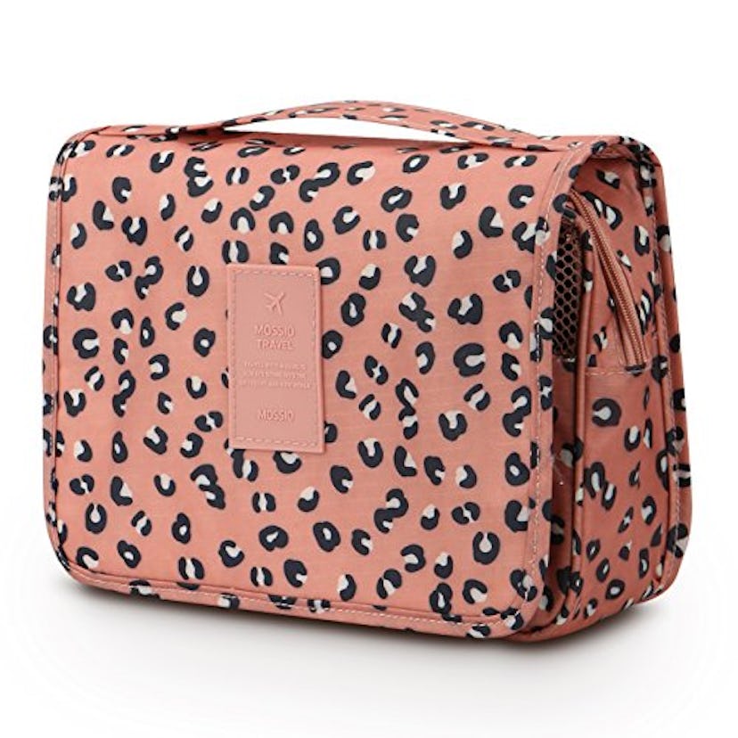 Mossio Cheetah Print Hanging Toiletry Bag