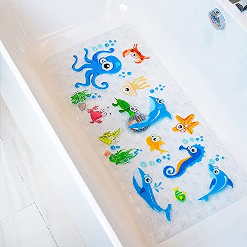 BEEHOMEE Machine Washable Kids Bath Mat