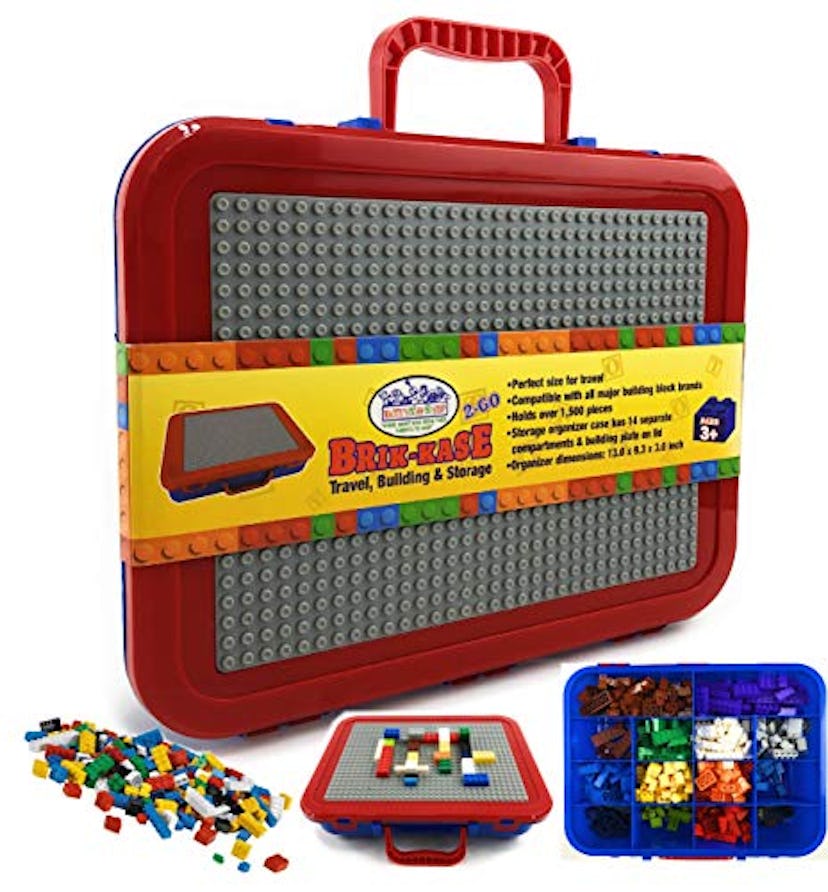 Matty's Toy Stop Brik-Kase 2-GO Travel, Building, Storage & Organizer Container Case