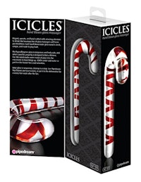 Icicles Glass Candy Cane Massager