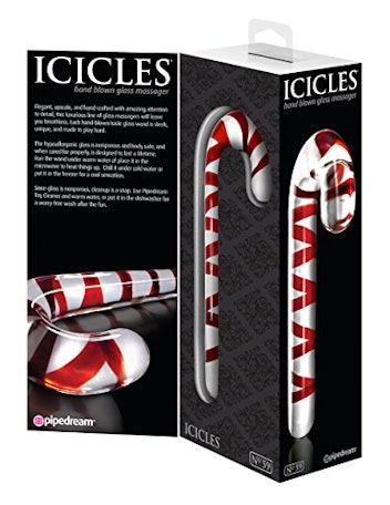 Icicles Glass Candy Cane Massager