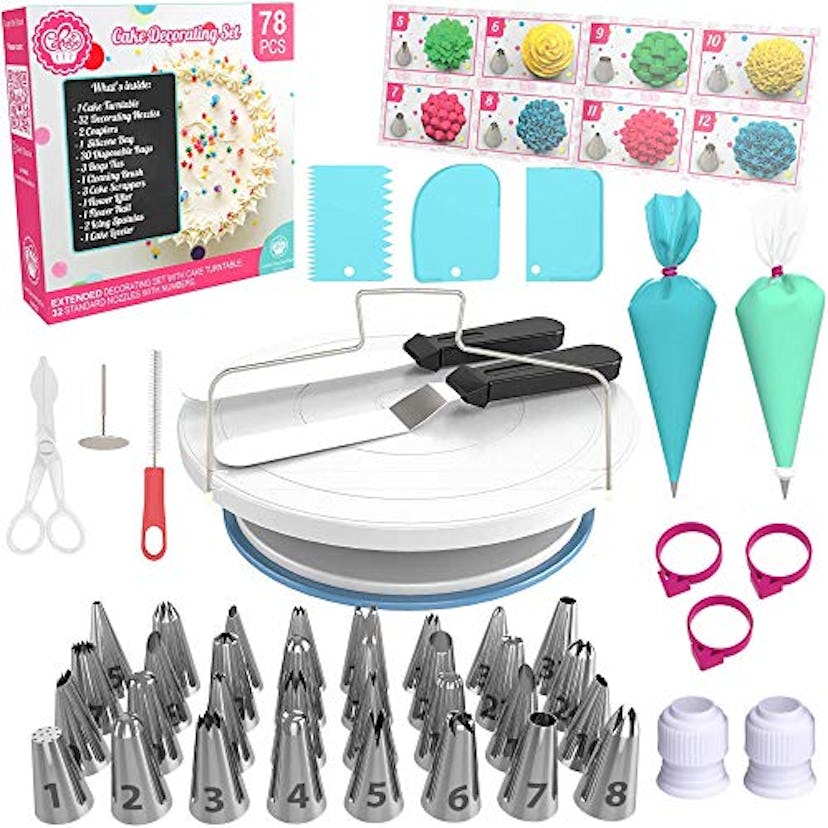 78 pcs Baking Set & Cake Decorating Kit