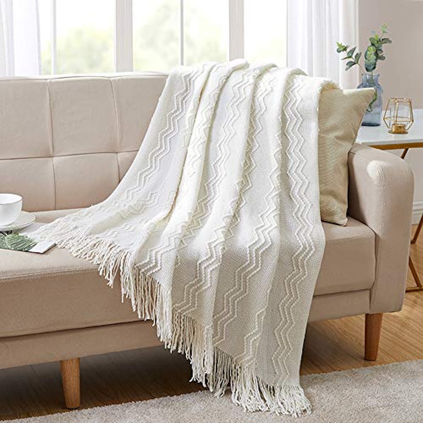 Bourina Textured Throw Blanket