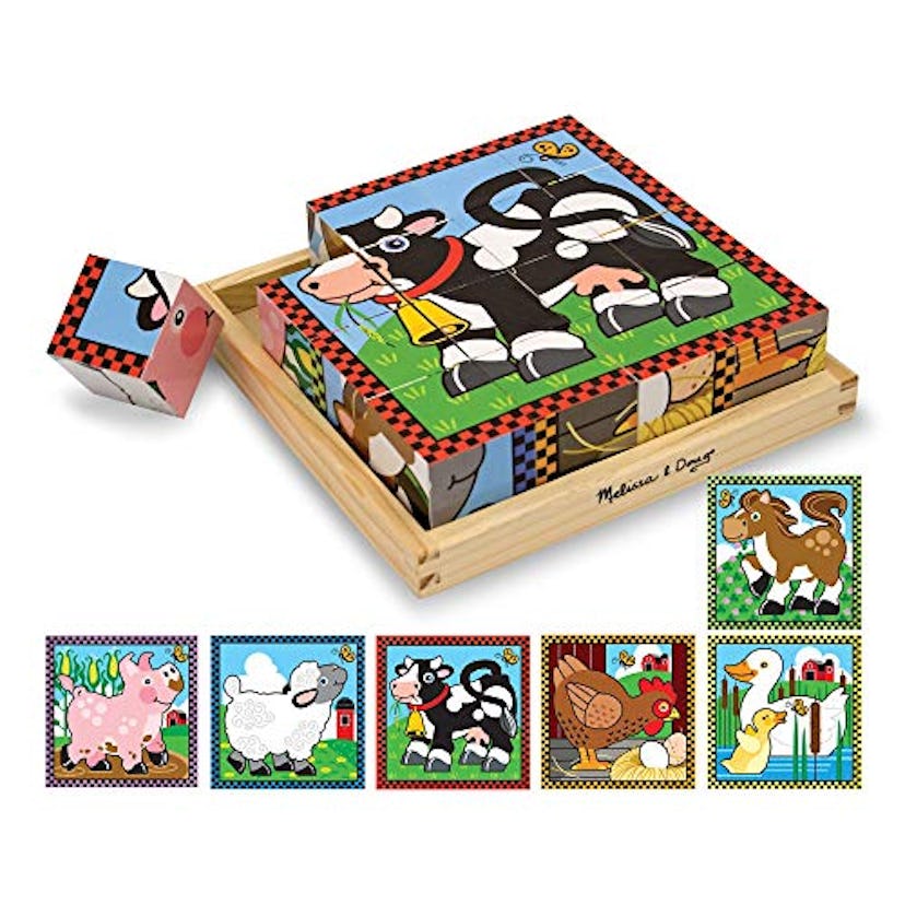 Melissa & Doug Farm Cube Puzzle