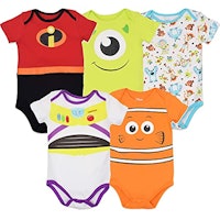 Disney Mickey Mouse Baby Boys 5 Pack Bodysuits