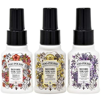 Poo-Pourri Original Citrus,Lavender Vanilla, and Tropical Hibiscus 1.4 Ounce Set