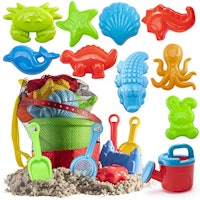 Prextex 19-Piece Beach Toy Set