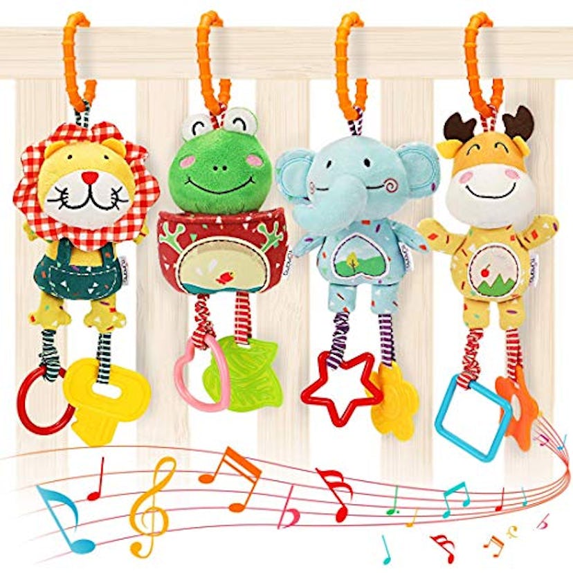 TUMAMA Baby Toy Animal Handbells