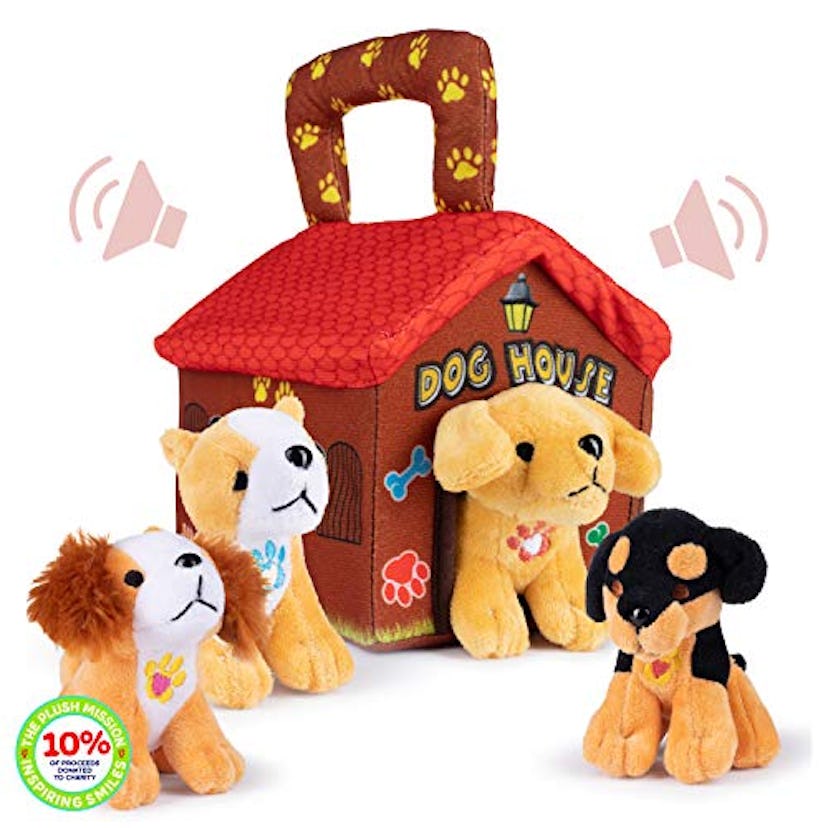 Plush Creations Dogs and Dog House Carrier