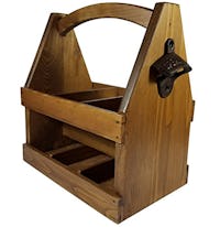 GSM Brands Wooden Beer Caddy