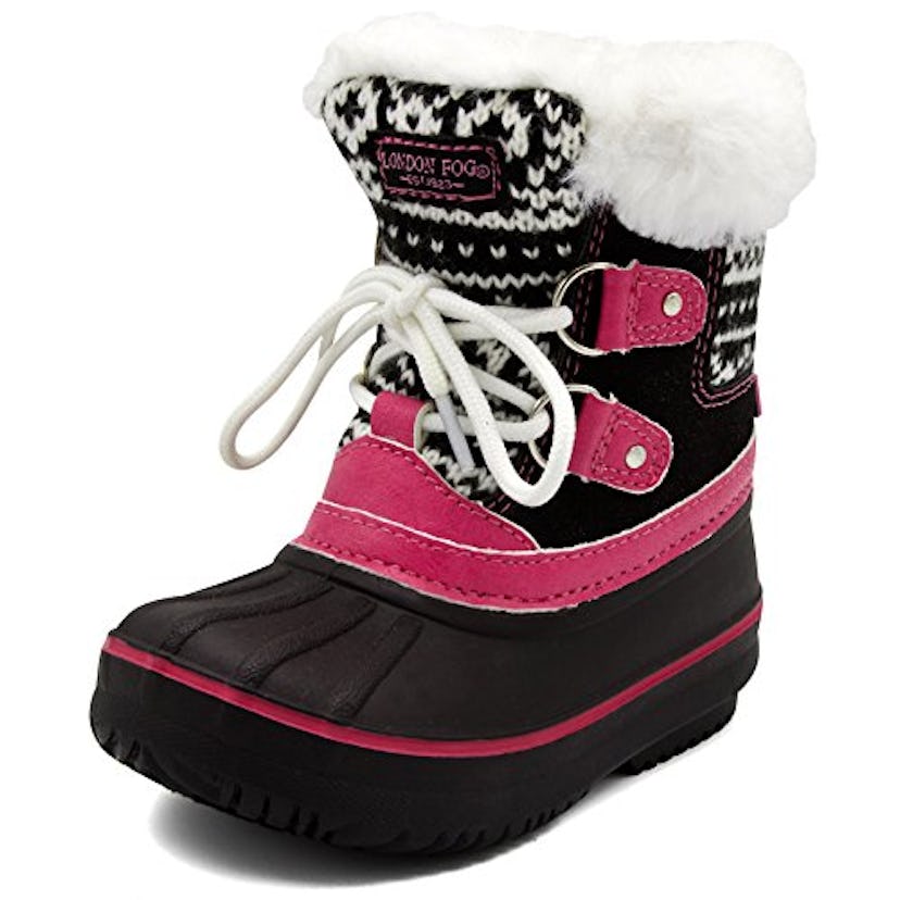 London Fog Girls Toddler Tottenham Cold Weather Snow Boot