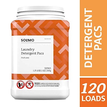 Solimo Laundry Detergent Pacs, Fresh Scent, 120 count