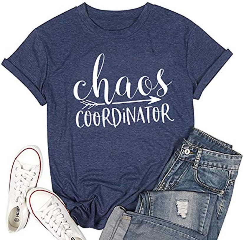Chaos Coordinator Letter Printed T-Shirt
