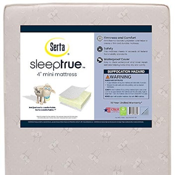 Serta SleepTrue 4-Inch Mini Crib Mattress