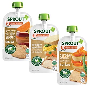 Sprout Organic Stage 3 Baby Food Pouches — Pack of 18