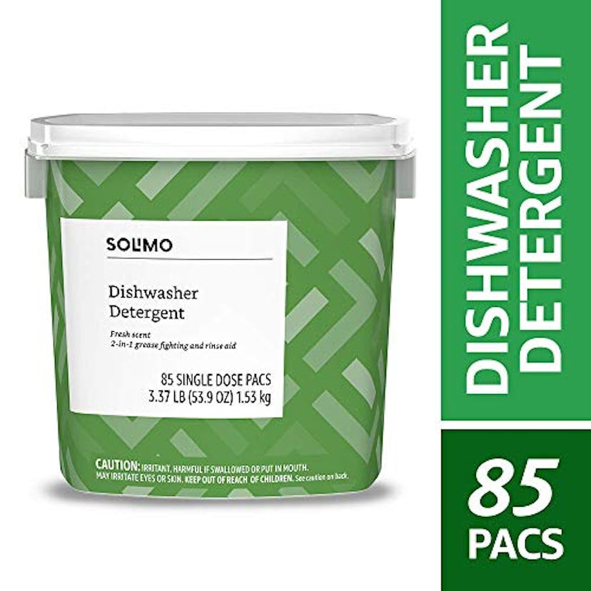Solimo Dishwasher Detergent Pacs, Fresh Scent, 85 Count