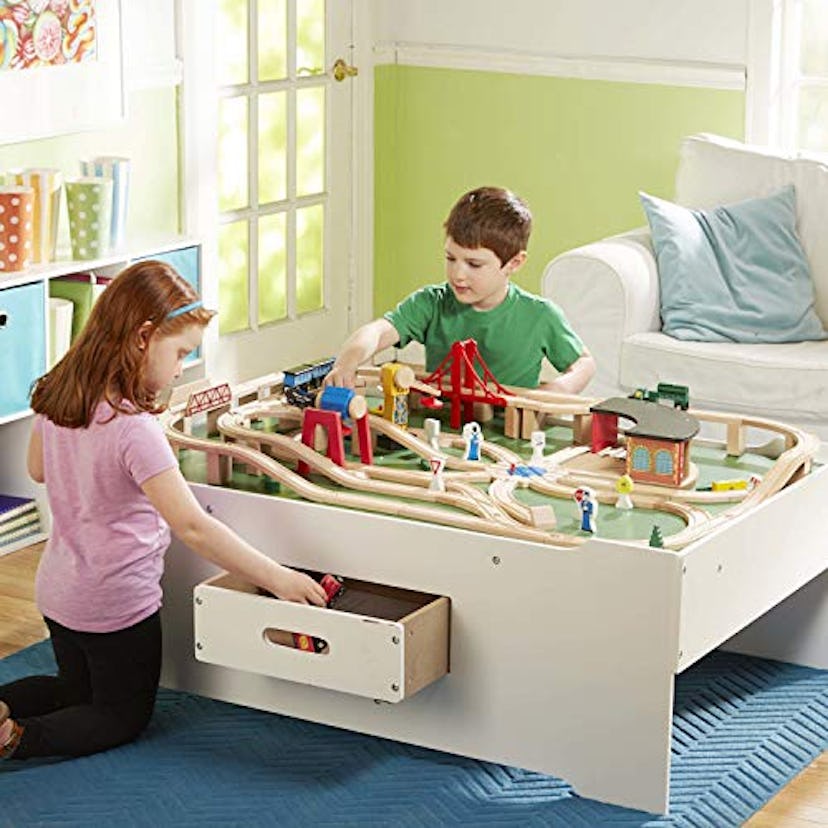 Melissa & Doug Deluxe Wooden Multi-Activity Table