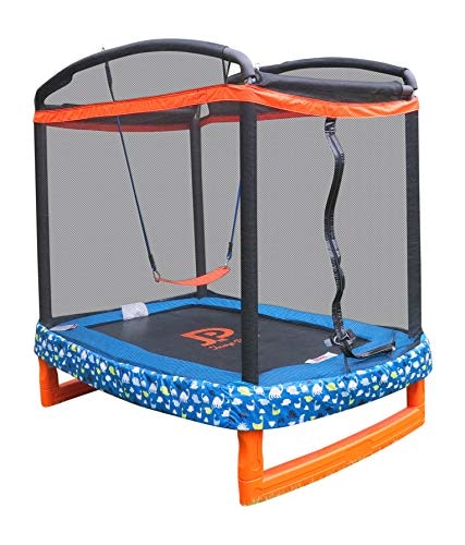 5 FT Trampoline for Kids Trampoline with Enclosure 60“ Indoor Outdoor Trampoline for Toddlers 