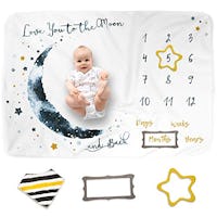 Luka & Lily Baby Milestone Blanket