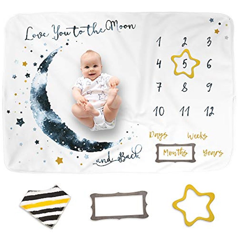 Luka & Lily Baby Milestone Blanket