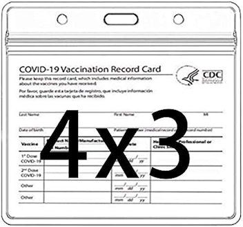 CDC Vaccination Card Protector (6 Pack)