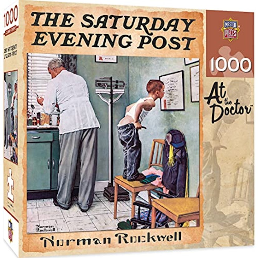 "At the Doctor" by Normal Rockwell Jigsaw Puzzle