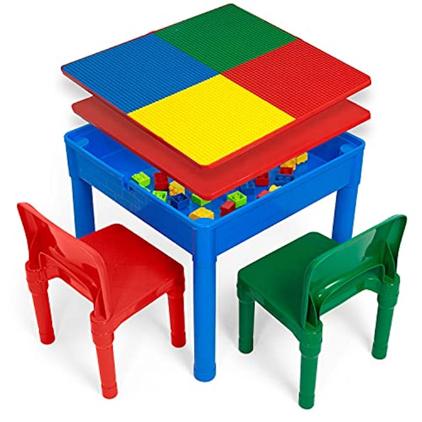 Play Platoon Kids 5-in-1 Lego Activity Table