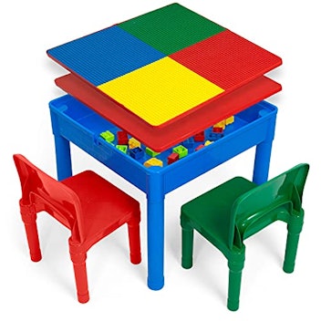Play Platoon Kids 5-in-1 Lego Activity Table