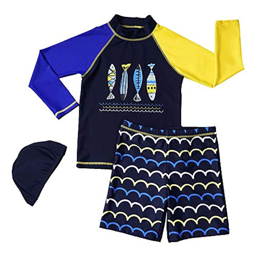 MiYang Boys Rash Guard Swimsuit